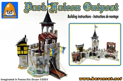 Black Falcon Outpost Lego moc building instructions